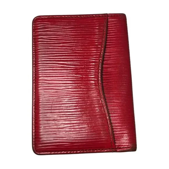 Louis Vuitton Epi Card Case Red Holder - Picture 2 of 16
